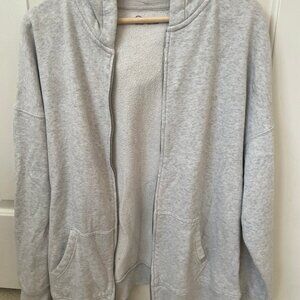Gilly Hicks/Hollister White/Grey Zip Up